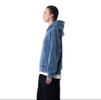 CASH COUNT WASHED BLUE HOODIE
