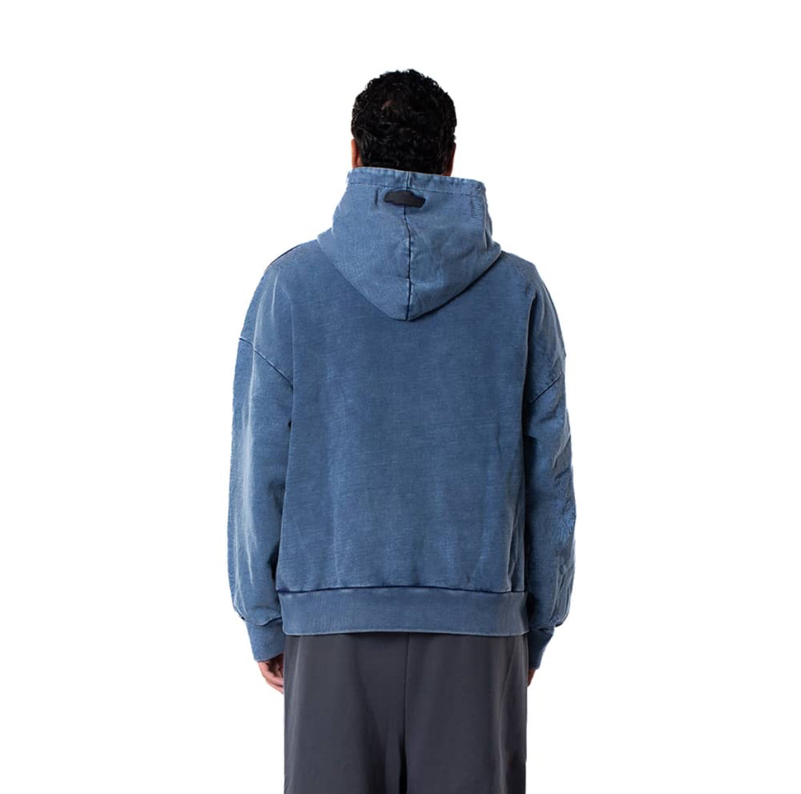 CASH COUNT WASHED BLUE HOODIE