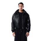 PUFFER LEATHER JACKET