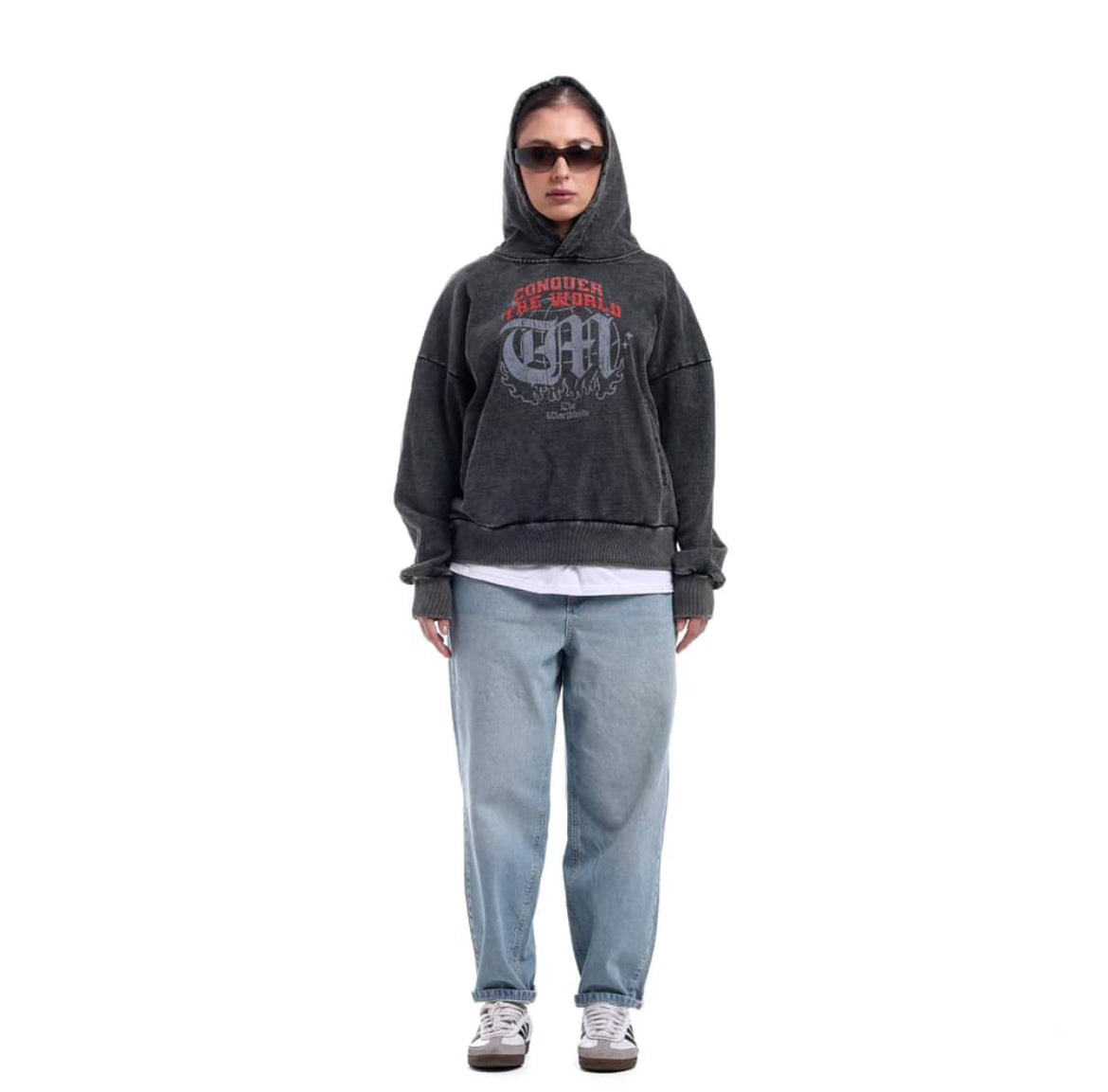 WASHED BLACK HOODIE