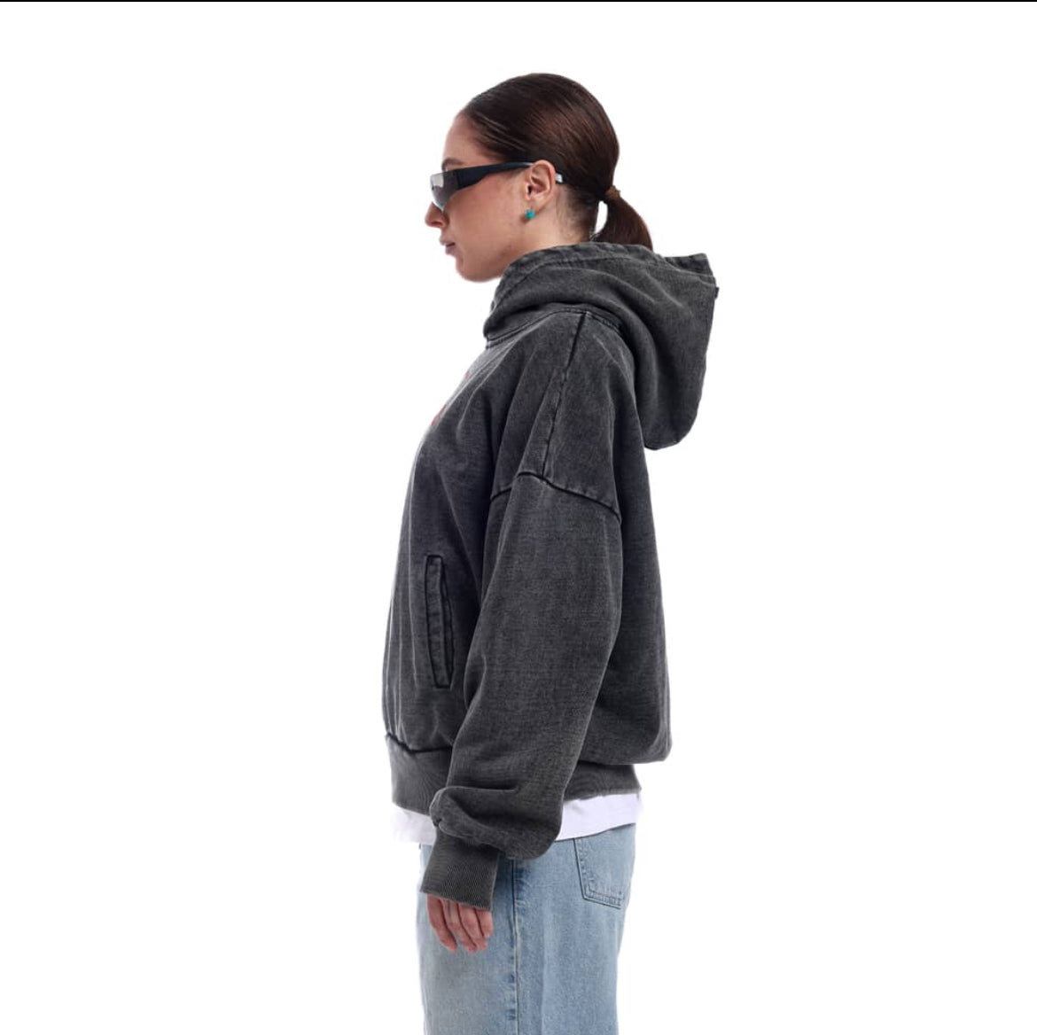 WASHED BLACK HOODIE