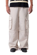 ZIP-OFF BEIGE CARGO PANTS
