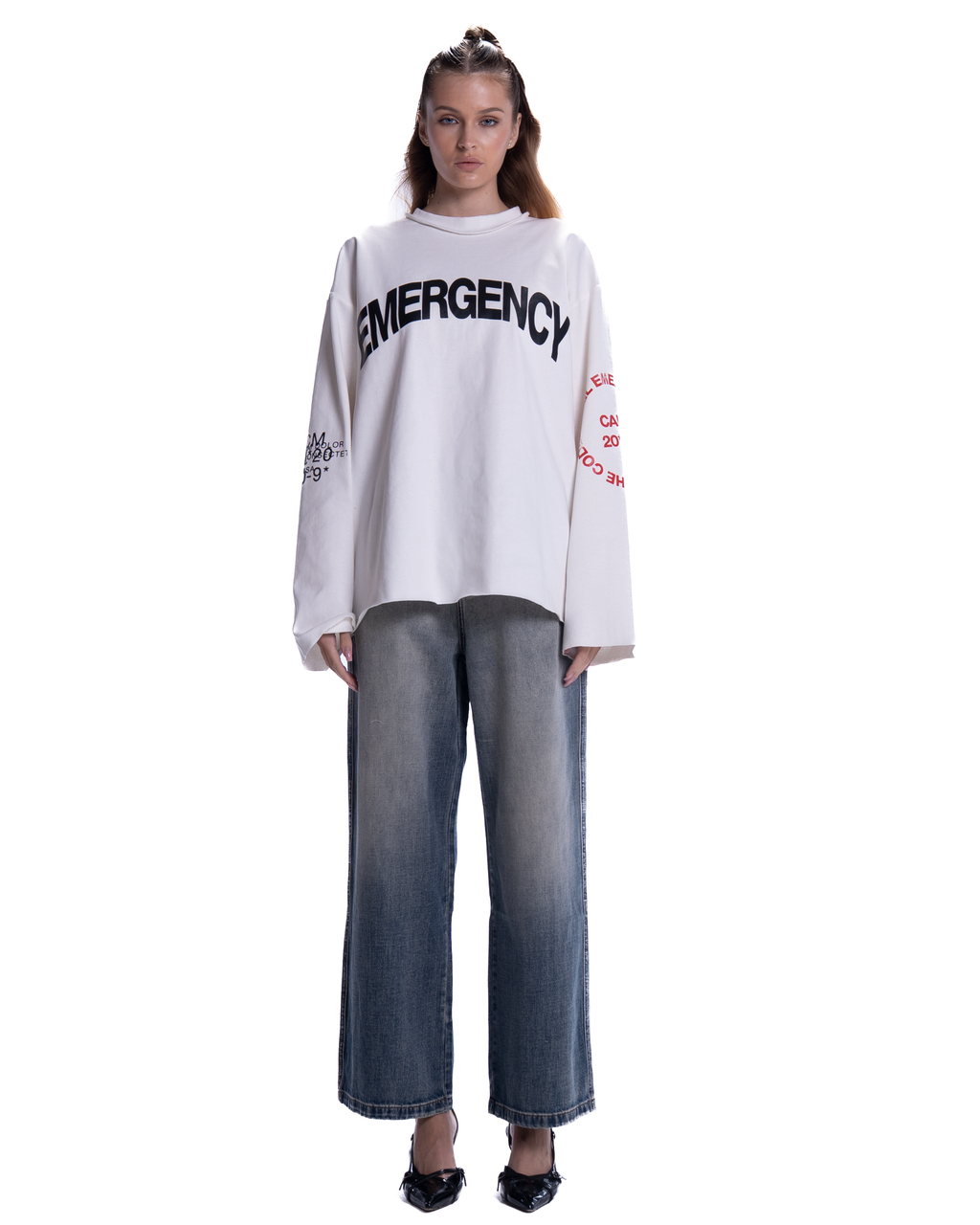 EMERGECNY WHITE LONGSLEEVE