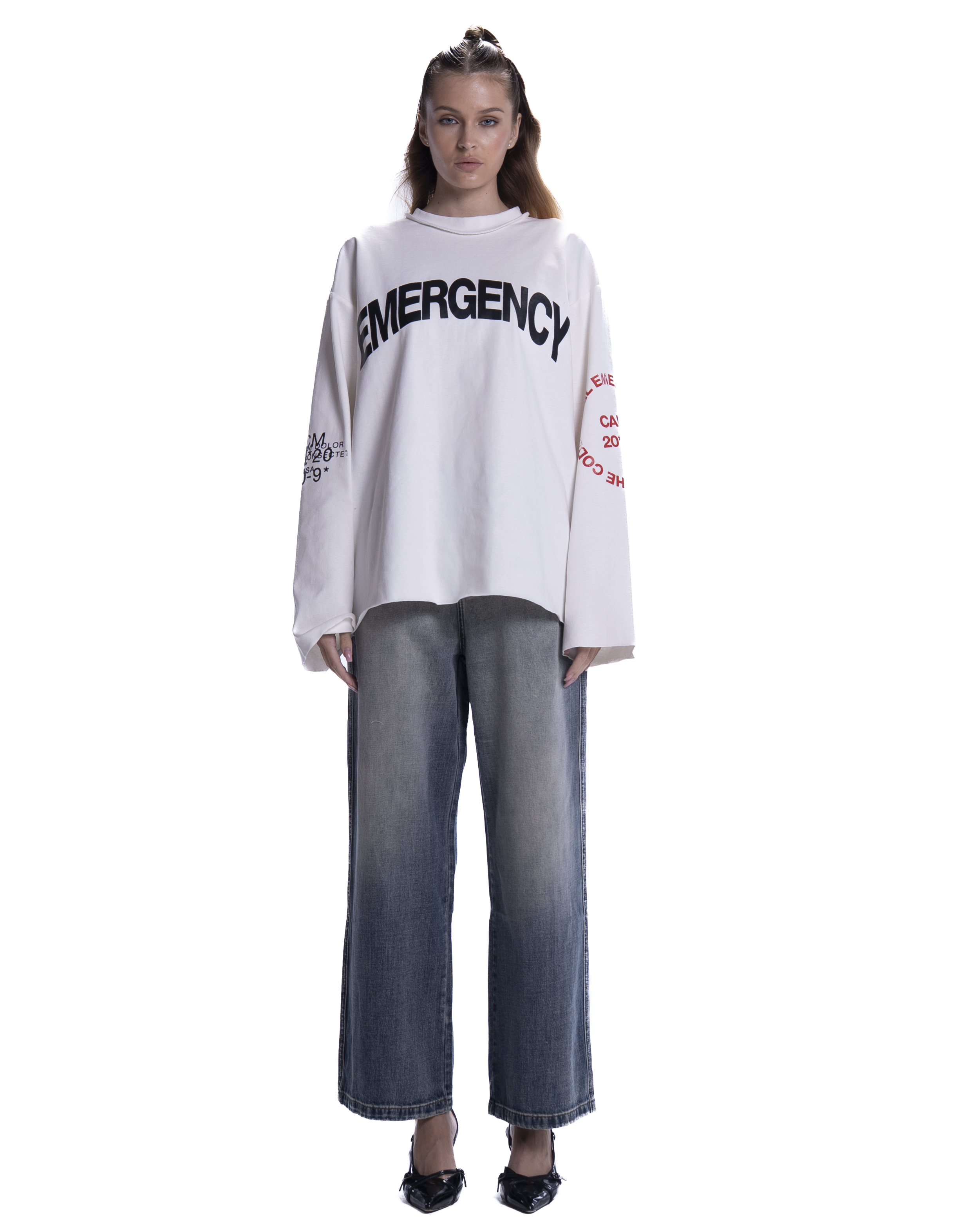 EMERGECNY WHITE LONGSLEEVE