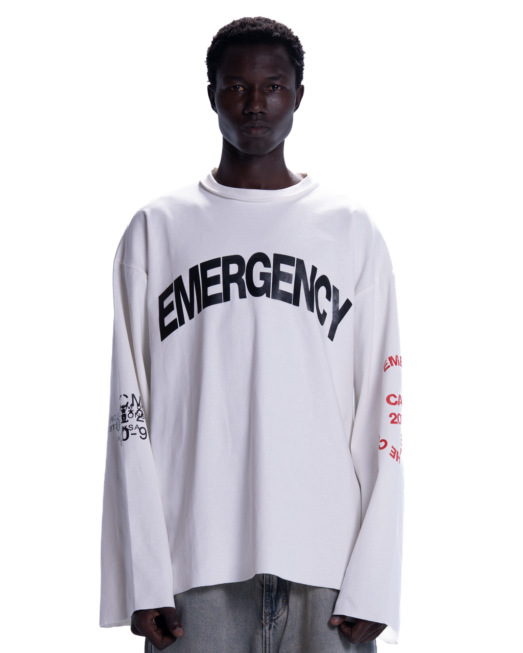 EMERGECNY WHITE LONGSLEEVE