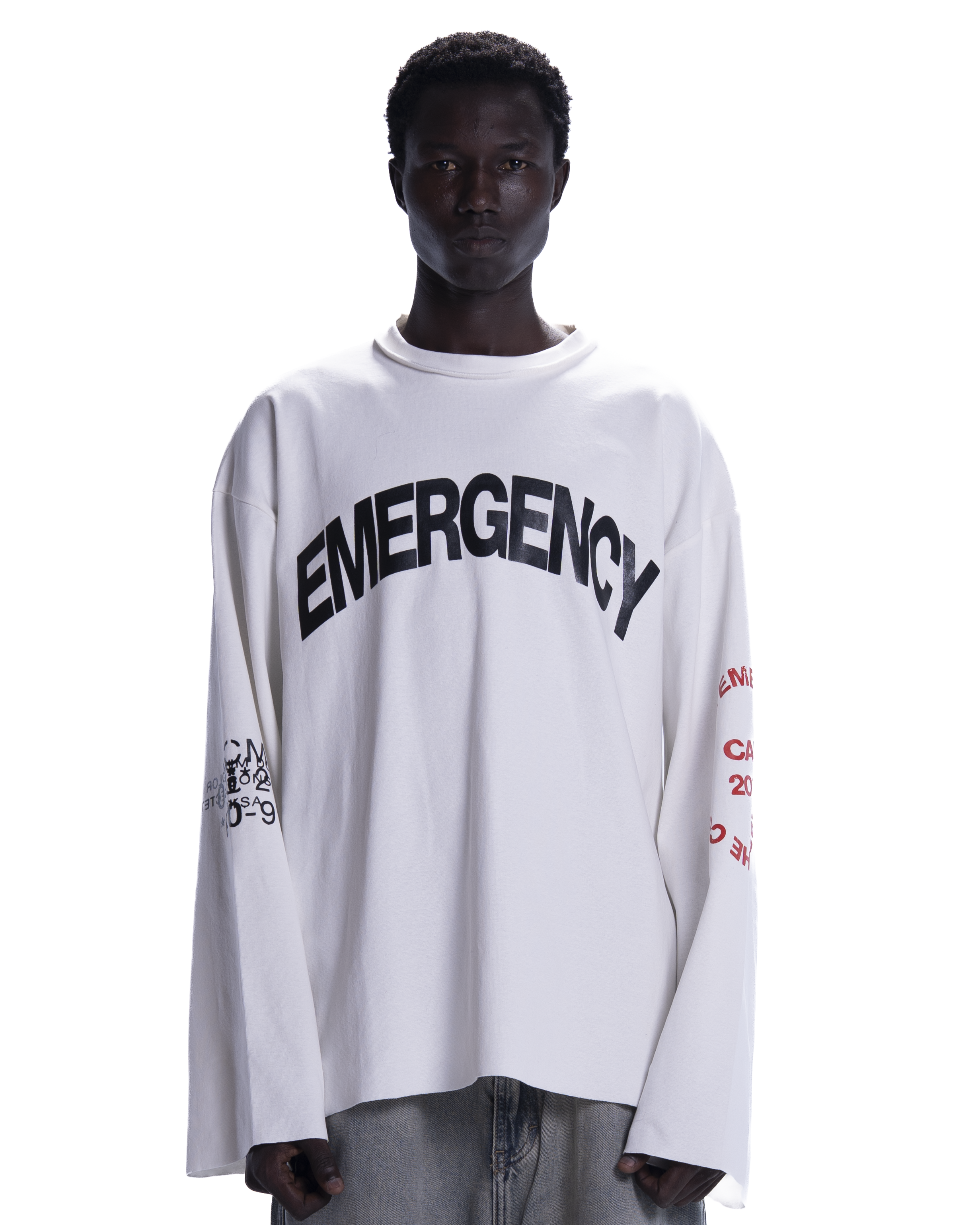 EMERGECNY WHITE LONGSLEEVE
